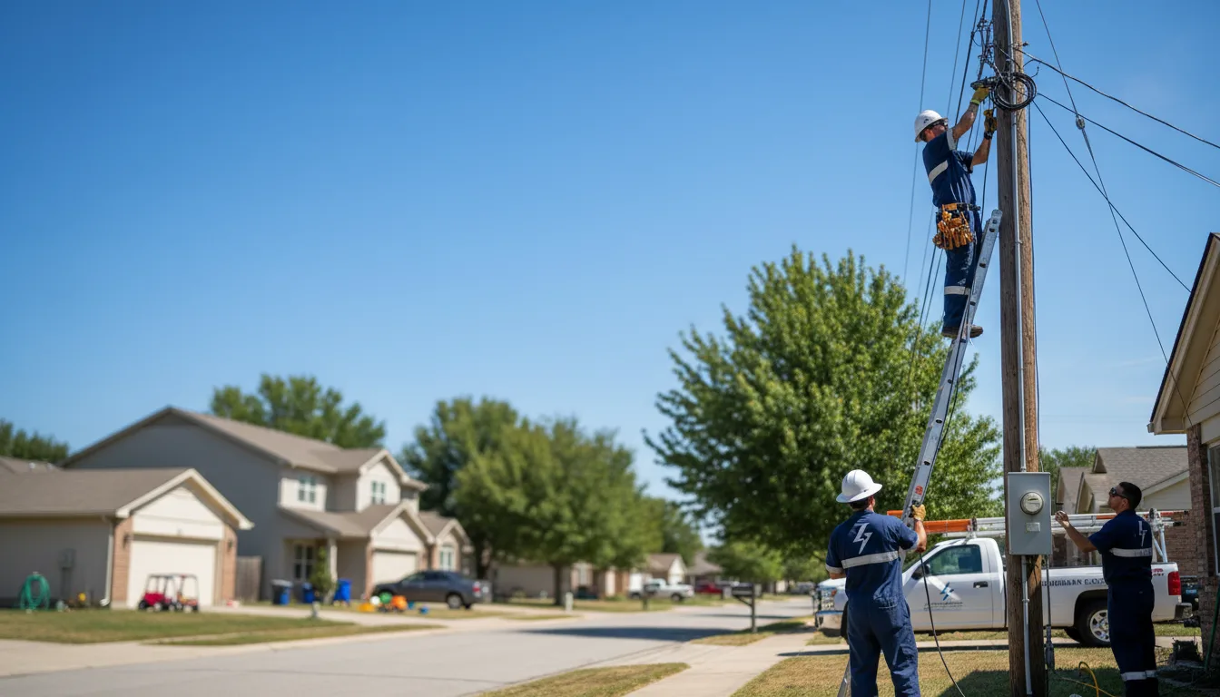 Residential electrician providing installation services in Rolling Meadows, IL